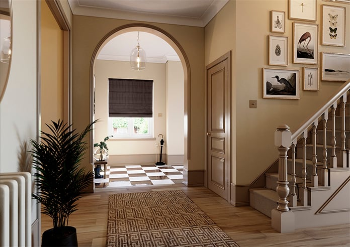 Lucerne Faux Silk, Hazelnut - Roman Blind - Image 6